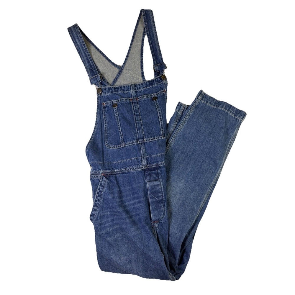 Free People We The Free Women Denim Overalls Size‎ 27 Blue Cotton
